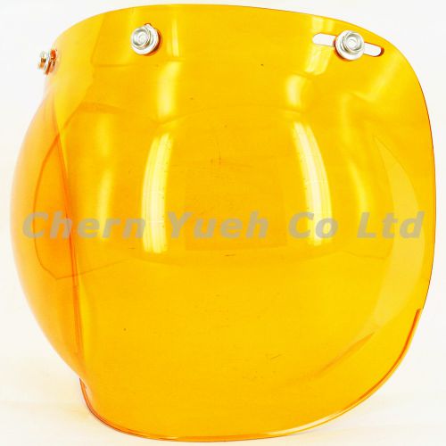 Orange lens bubble shield visor for agv bell arai open face helmet