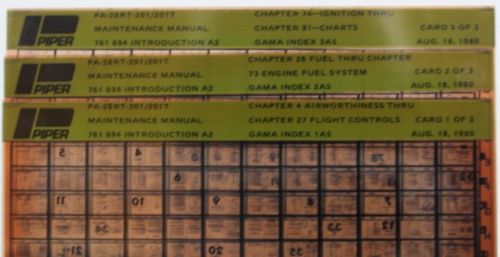 Piper pa-28rt-201/201t maintenance manual microfiche