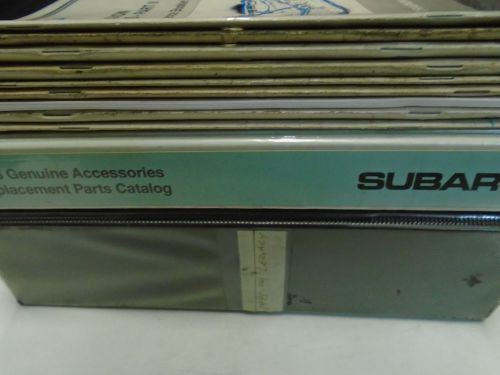 1995-1999 subaru legacy parts catalog &amp; service training manual 11 volume set