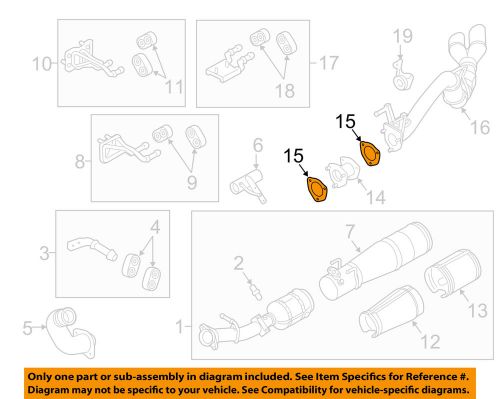 Ford oem 11-15 f-350 super duty 6.7l-v8 exhaust-intermed pipe gasket bc3z5e241a