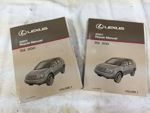 2001 lexus rx300 rx 300 factory shop service repair manual set vol 1-2