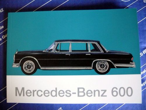 Genuine mercedes w100 maintenance handbook nos! last 3 on earth! exa-rare!