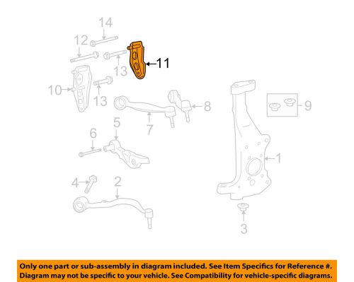 Lexus toyota oem 07-15 ls460 front suspension-arm support left 4861750020