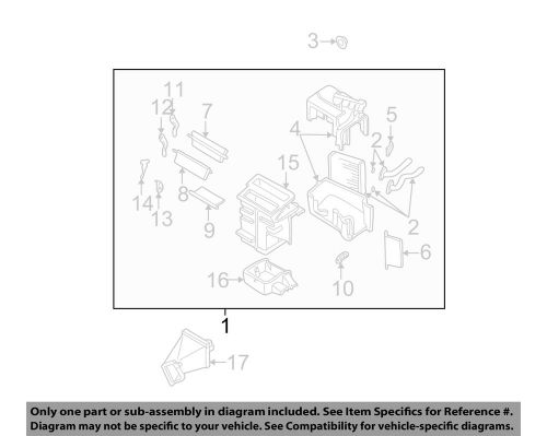 Nissan oem 2000 xterra-heater assembly 271107z100