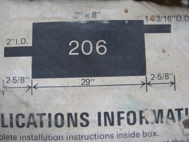 1954 - 1964 chevrolet, pontiac muffler, new in box