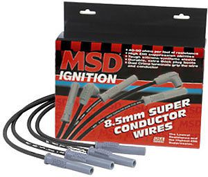 Msd32223 black super conductor ford 4.6l mustang/lincoln, &#039;96-&#039;97 imca nhra