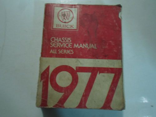 1977 buick chassis all series service repair shop manual damaged writing worn 77