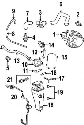 Porsche 99311014003 genuine oem vacuum reservoir