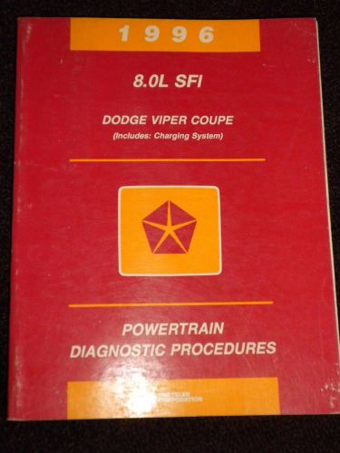 1996 dodge viper powertrain diagnostic procedures service manual 8.0l sfi