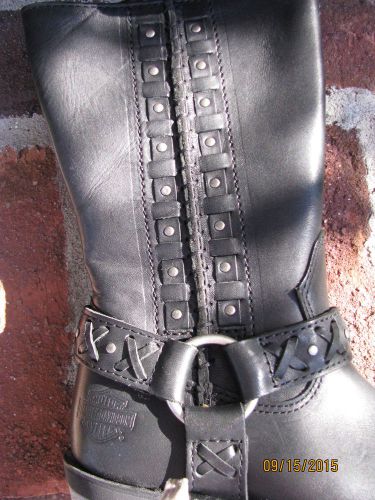 Women harley-davidson &#034;auburn&#034; motorcycle riding boots sz 5 stk# d85431 *new*