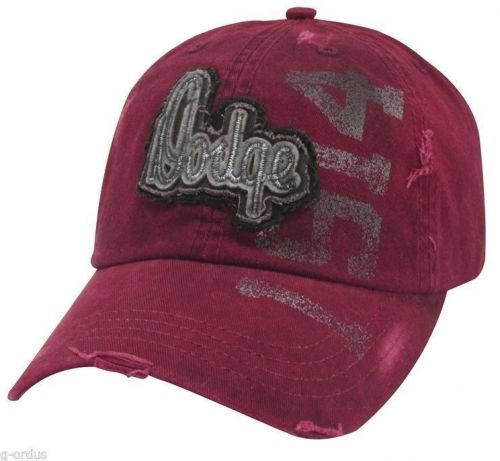 New burgundy colored vintage washed dodge logo hat/cap w 1914 on front!