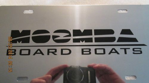 Moomba boat license plate