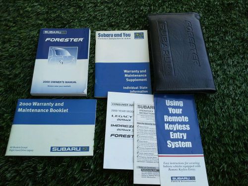 2000 subaru forster owners manual