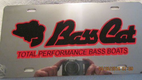 Basscat boat license plate