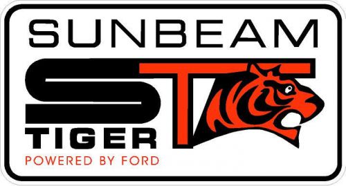 #m148 7&#034; sunbeam tiger v8 decal sticker powered by ford laminated