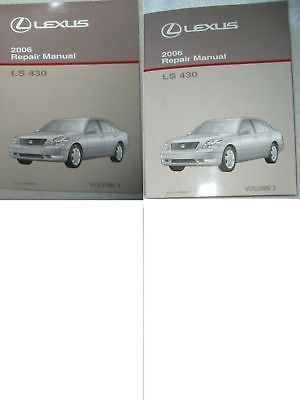 2006 lexus ls 430 repair manuals volumes 2 &amp; 4 oem