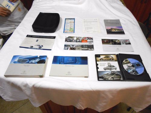 2006 mercedes-benz c-class sedan owner manual 7/pc.set + navigation &amp; benz case