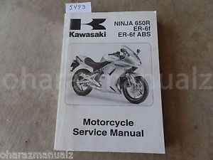 2006 kawasaki ninja 650r er-6f / abs shop service repair manual oem