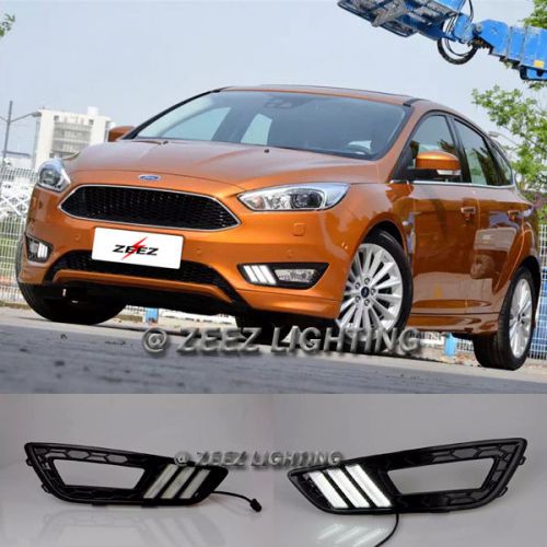 Exact fit led daytime running light drl fog lamp kit for ford focus 2015 2016 #d