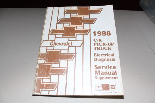 C k pick up truck 1988 electrical diagnosis st37588edm chevy shop service manual