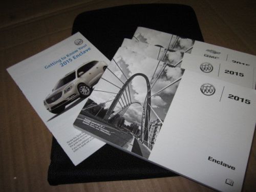 2015 buick enclave owners manual with navigation  (oem)   - j2906