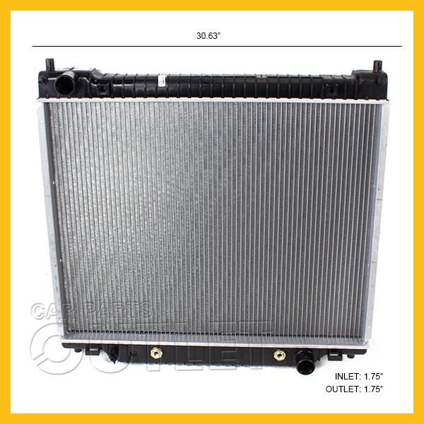 1997-2012 econoline e150 e250 4.6l v8 auto radiator replacement 97-03 4.2l v6 at