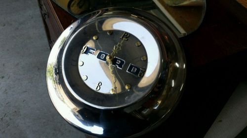 1951 ford hub cap clock