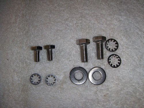 Volvo penta sx sterndrive anode zinc mounting hardware kit stainless steel