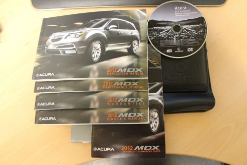 2012 acura owners manual set