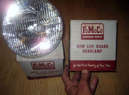 Ford nos ford mercury fomoco headlamps 49 to 55 6v pt b5af-13007a