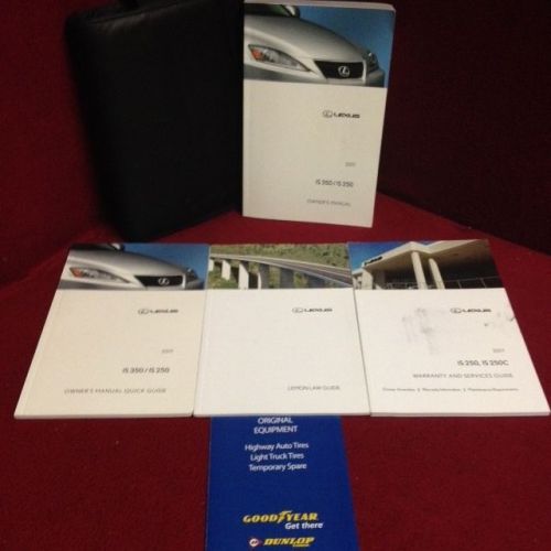 2011 lexus is250 is350 oem owners manual set with supplements and case