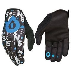 Six six one comp repeater gloves glove black / cyan x-large xl 661