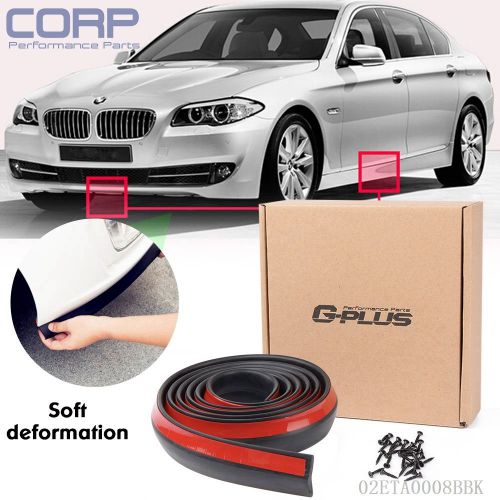 2.5m car front bumper quick lip splitter body spoiler skirt rubber protector m