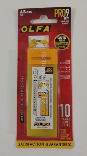 Olfa stainless steel ab-10s snap blades (10 pack) window tint installation tool