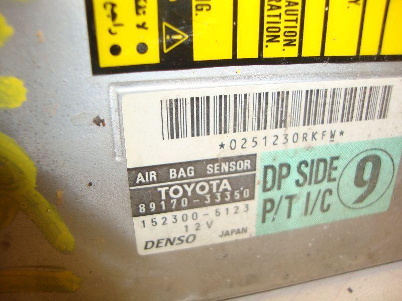 02 03 lexus es300 chassis ecm air bag under console