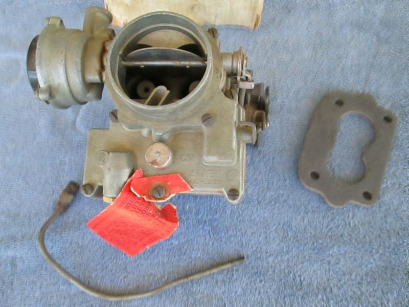 Gm 2 jet carburetor small pattern 1956-1957 pontiac oldsmobile for dual carbs? +