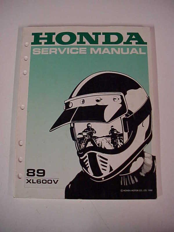 Honda transalp factory service  manual 1989   mint  