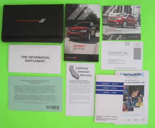 2013 dodge journey factory owner&#039;s manual user guide set &amp; case *oem*