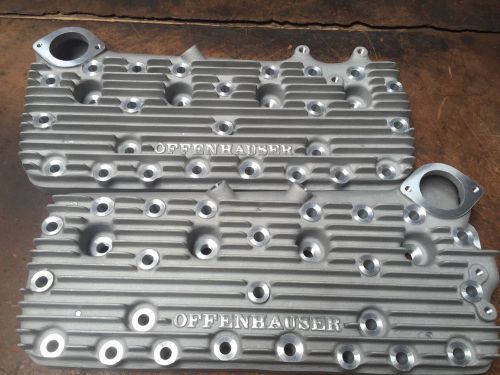 New offenhauser offy ford merc flathead 8ba 239 255 finned cylinder heads 1069