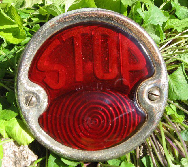 Vintage bi lite tail stop lamp light - 1940's 50's ford, studebaker buick etc.