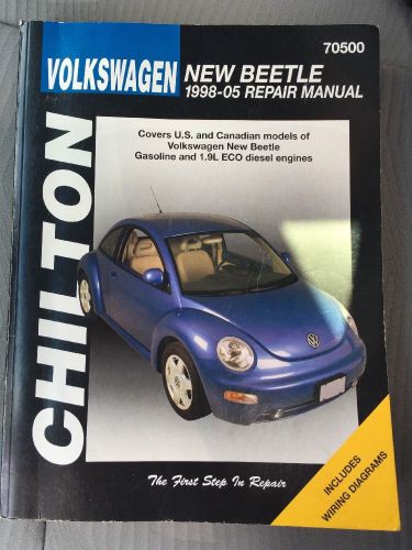 Chilton repair manual 70500 volkswagen new beetle, 1998-05 (tdi 1998-04)