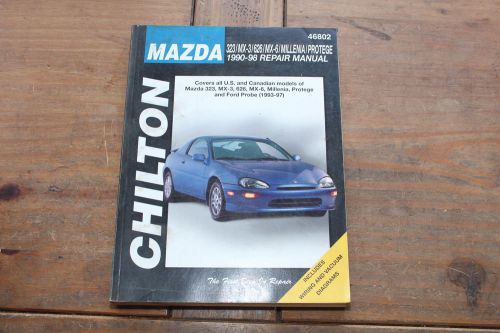 1990 – 1998 mazda 323 mx-3 626 mx-6 millenia protégé probe chilton repair manual