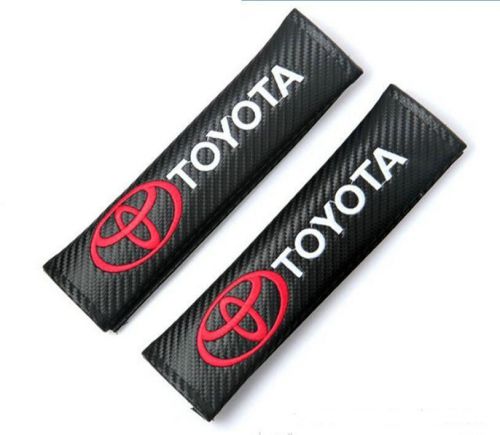 2pcs exquisite embroidered car seat belt shoulder pads covers cushion for toyota