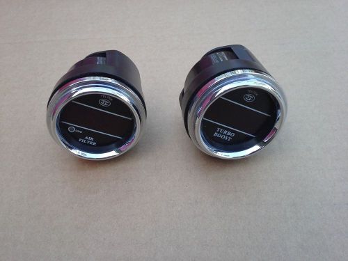 Two [2] teltek gauges, turbo boost, peterbilt, kenworth, dash,truck, car.