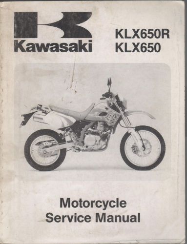 1993 kawasaki motorcycle klx650r/klx650  p/n 99924-1162-01 service manual (334)