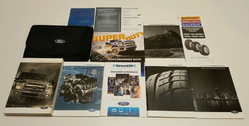 2014 ford super duty f-250 350 450 turbo power stroke diesel owners manual set