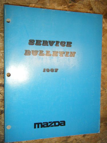 1987 mazda rx-7 323 626 b2200 mx-5 6 original factory service bulletin manual