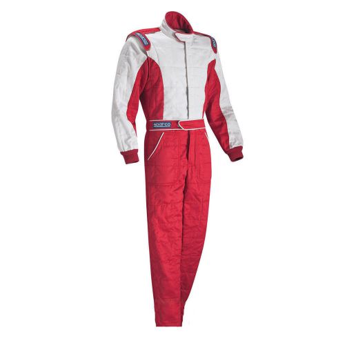 Sparco pro-cup x suit - red/white, size 54 - sfi and fia rated