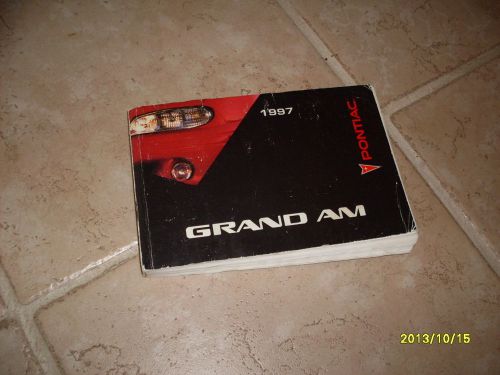 1997 pontiac grand am owners manual owner&#039;s guide book original