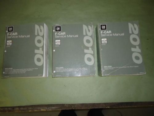 2010 camaro gm f-car service manuals 3 volume set